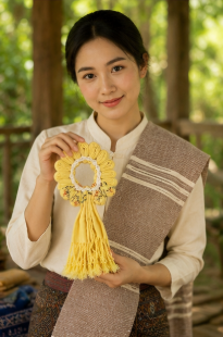 พวงมาลัยผ้าทอพื้นเมือง ของขวัญมงคล พวงมาลัยผ้าทอพื้นเมือง ของขวัญมงคล